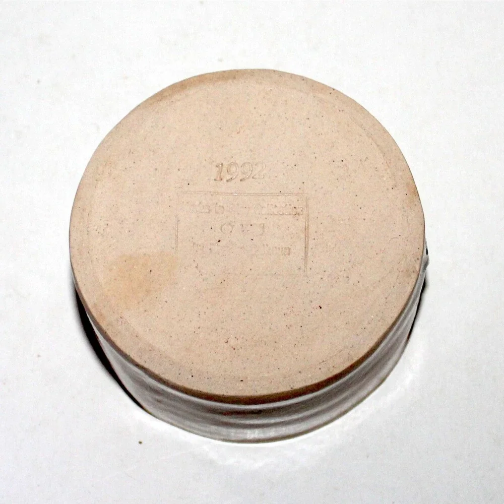 Herb Butter pot crock container Monika Calhoun Herbs in Clay collection 1992